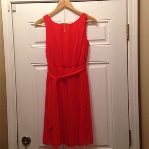 Short Sleeve Red Dress